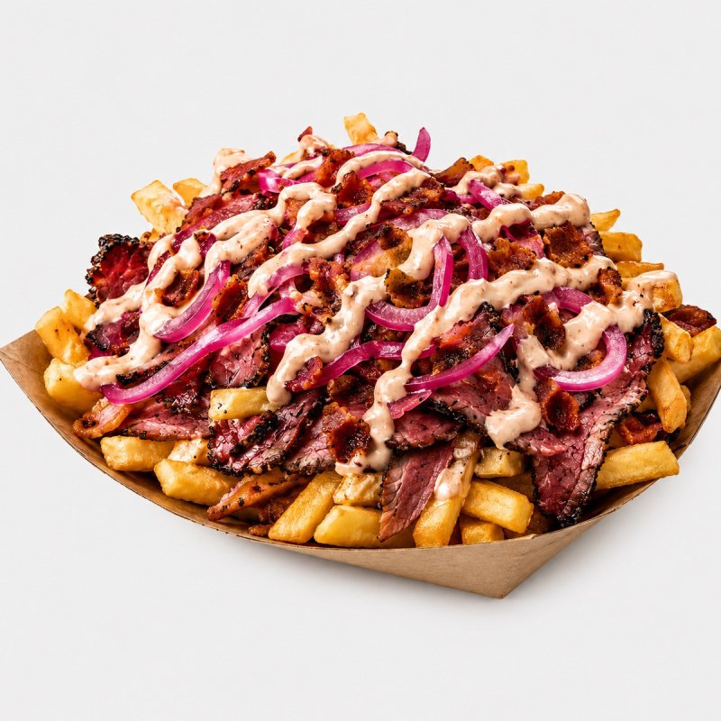 Loaded fries pastrami 