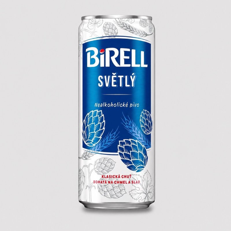 Birell - nealkoholické pivo - 0,3 l